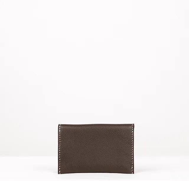 Pochette Porte-cartes Benoite — Vue de dos, maroquinerie Atelier Idéal