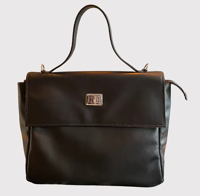 Sac Rebecca — Vue de face, maroquinerie Atelier Idéal
