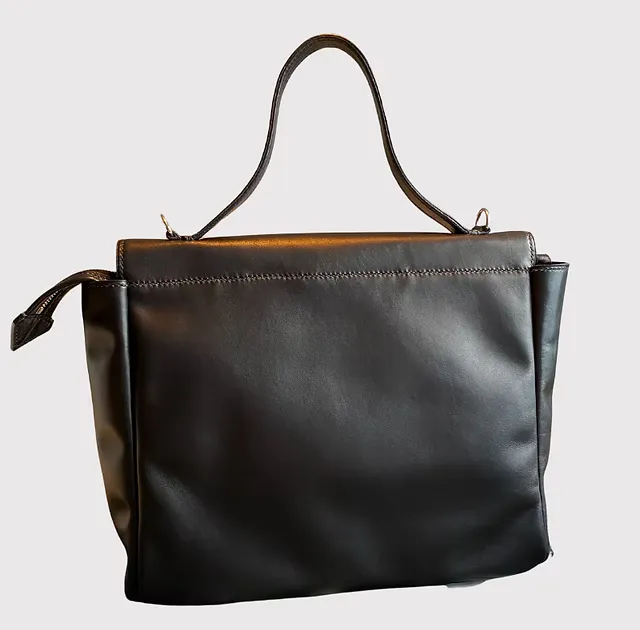 Sac Rebecca — Vue de dos, maroquinerie Atelier Idéal